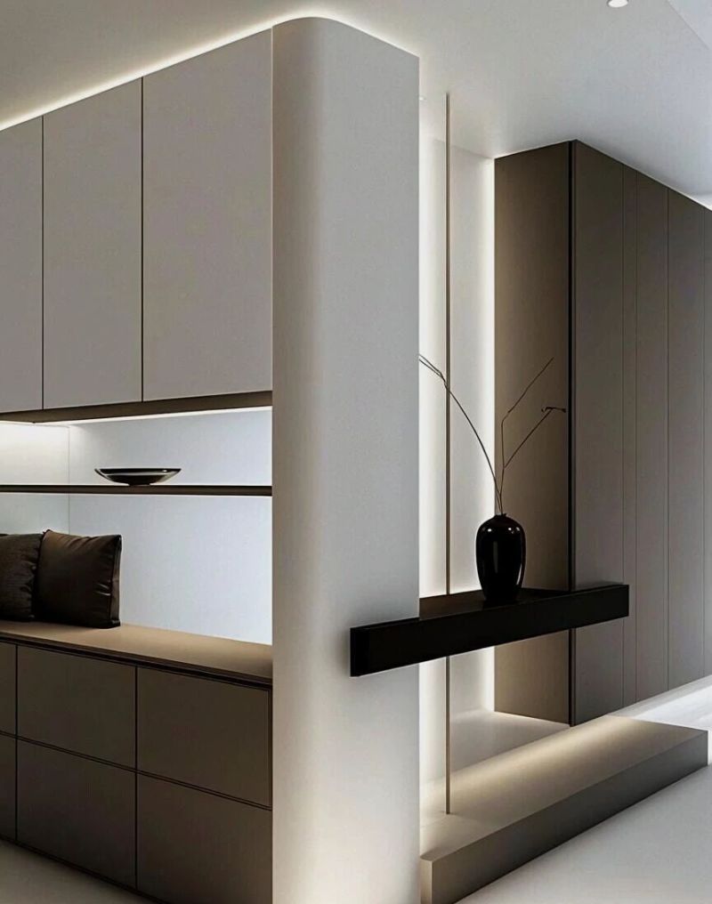 美爆了的玄关+餐边柜设计让空间更灵动 - 家居知识