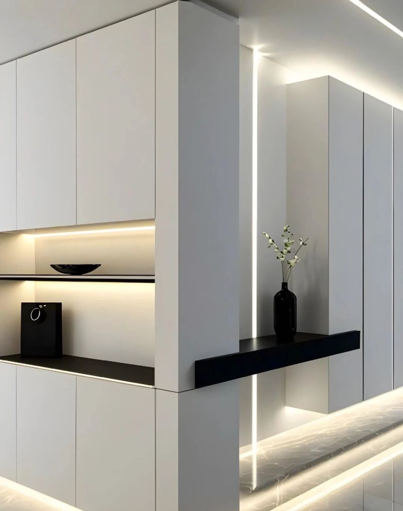 美爆了的玄关+餐边柜设计让空间更灵动 - 家居知识