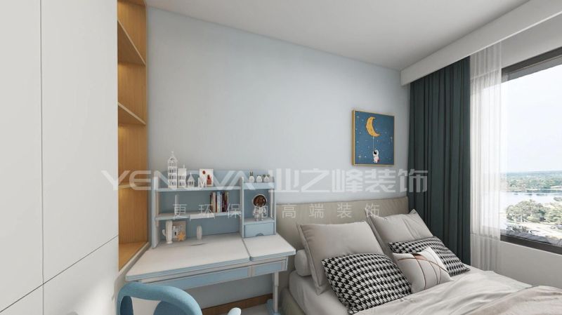 唐山南湖CBD132平方米现代原木风格装修效果案例|业之峰装饰 - 家居知识