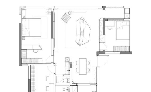 温柔的现代简约风，128平清爽自在的家 - 家居知识