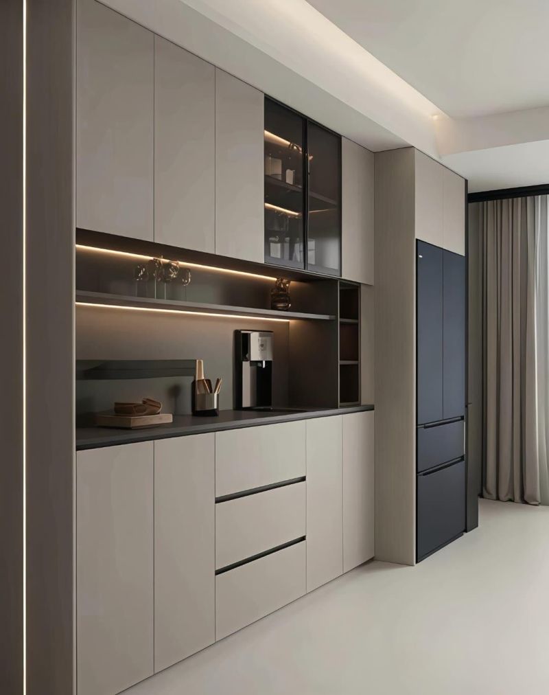 黑白灰高级感餐边柜，谁看了不迷糊 - 家居知识