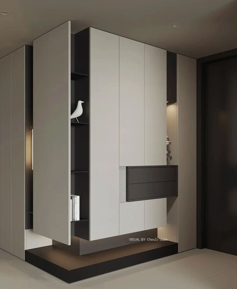 20款转角玄关柜设计，需要的自取 - 家居知识