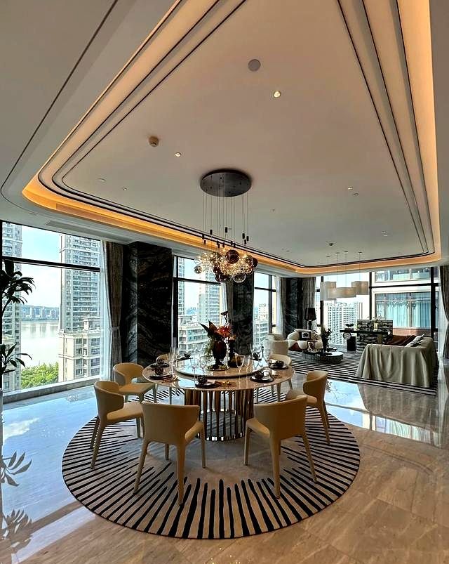 480m²轻奢风大平层，一线江景房，果然越大越好宅！ - 家居知识