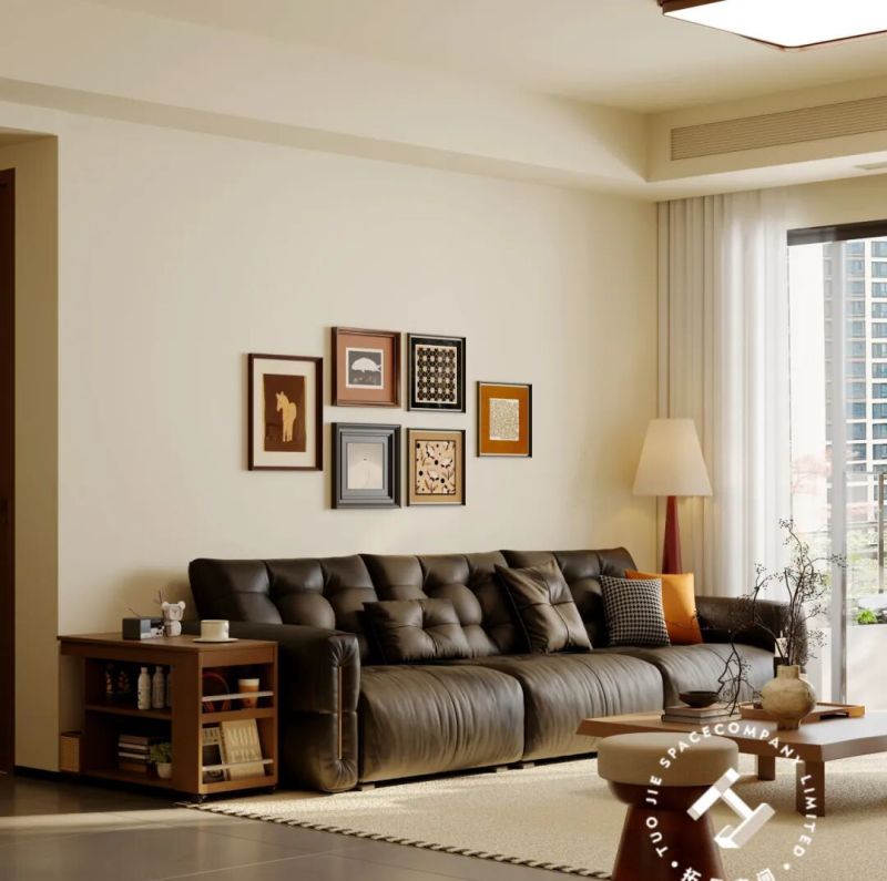 设计新作：119㎡中古风三居室，斜切柜设计，书房+衣帽间一体化，颜值与实用征服了三代人 - 家居知识