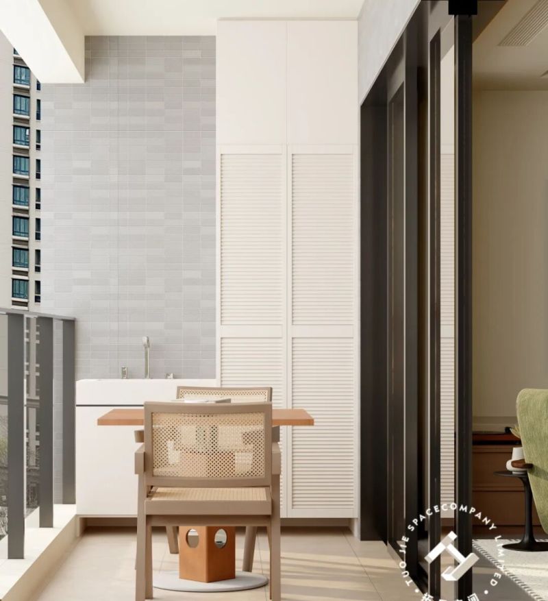 设计新作：119㎡中古风三居室，斜切柜设计，书房+衣帽间一体化，颜值与实用征服了三代人 - 家居知识