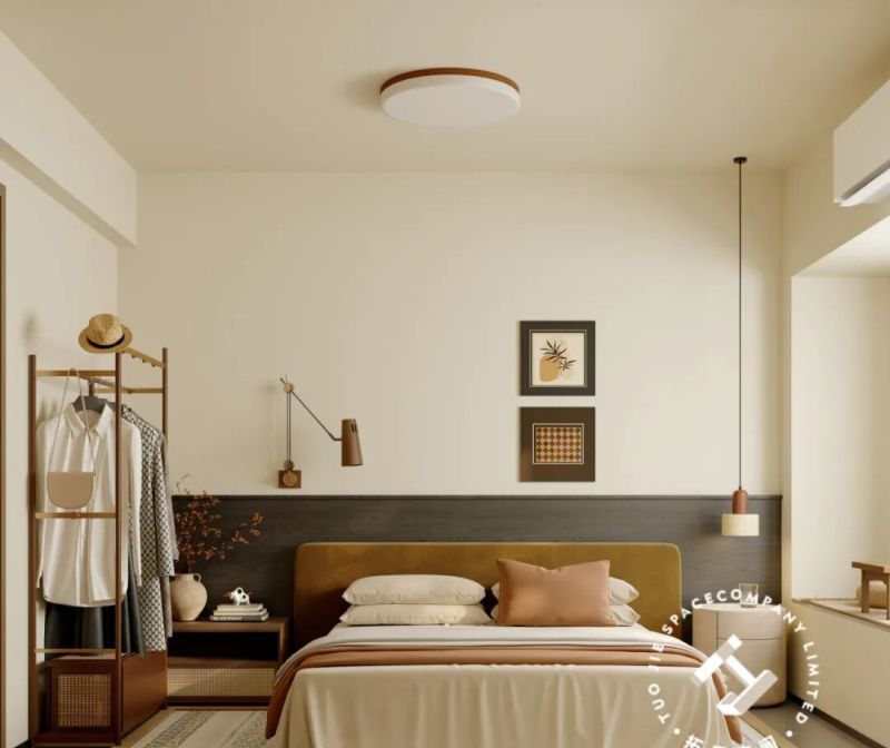 设计新作：119㎡中古风三居室，斜切柜设计，书房+衣帽间一体化，颜值与实用征服了三代人 - 家居知识