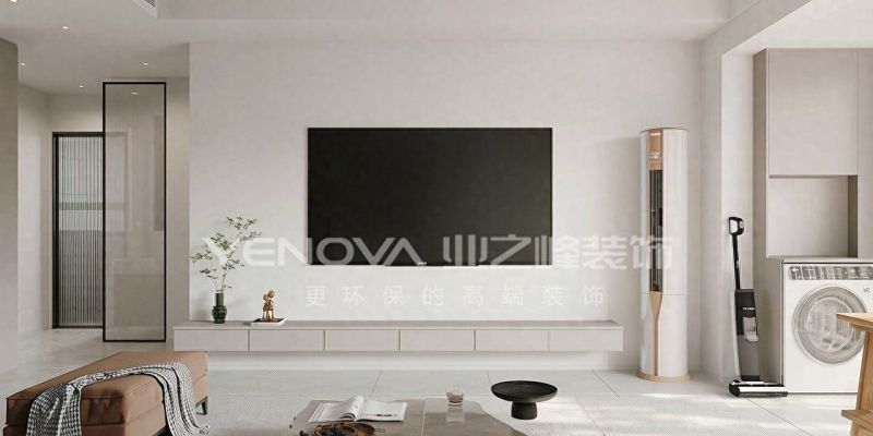 126㎡现代简约风装修案例，唐山中海九樾雅居设计