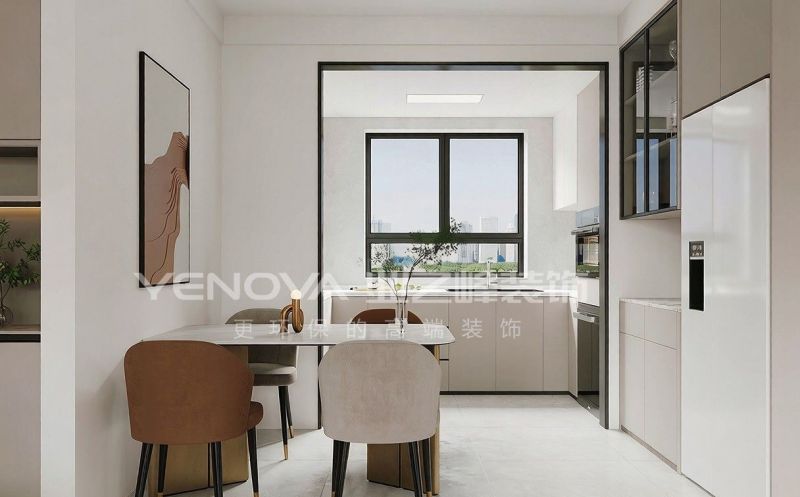 唐山中海九樾126平方米现代简约风格装修效果案例|业之峰装饰 - 家居知识