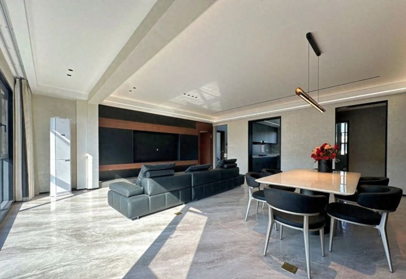 296㎡意式风顶楼复式实景落地，诸暨云栖的轻奢格调