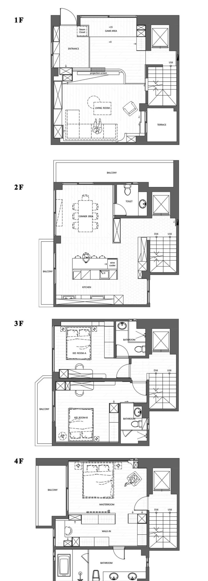 一家四口住进281㎡意式透天，浮岛设计拿捏全家松弛感 - 家居知识