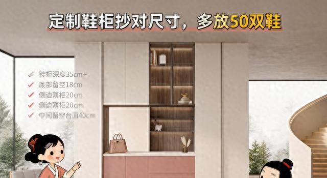 定制鞋柜避开这4个坑，空间立马翻倍又实用