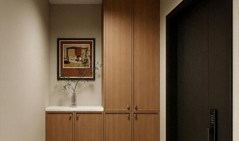 60㎡中古风小户型，入户到卫生间的实用浪漫设计