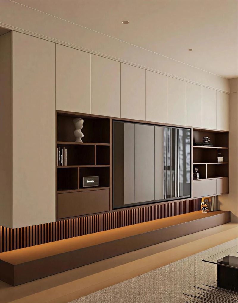 9款电视柜极限9选1：小户型选原木、大平层用整墙，按风格闭眼挑​ - 家居知识