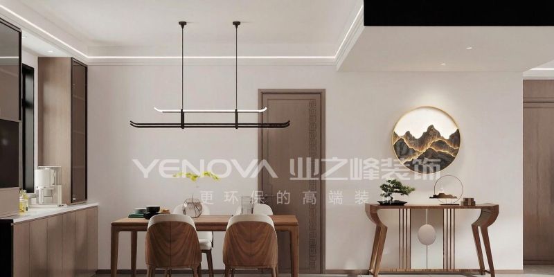 唐山南湖CBD126平方米新中式风格装修效果案例|业之峰装饰 - 家居知识