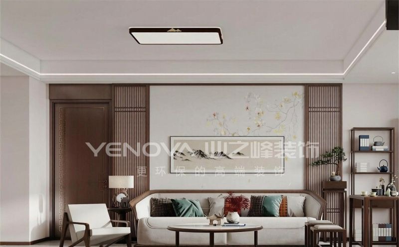 唐山南湖CBD126平方米新中式风格装修效果案例|业之峰装饰 - 家居知识