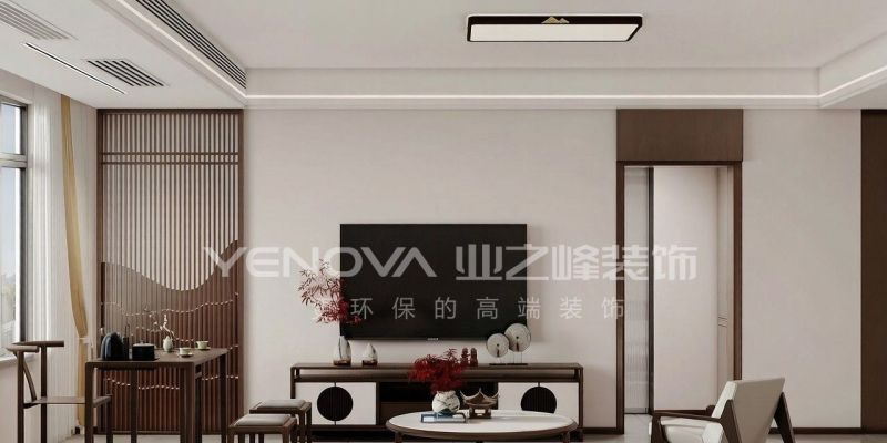 唐山南湖CBD126平方米新中式风格装修效果案例|业之峰装饰 - 家居知识