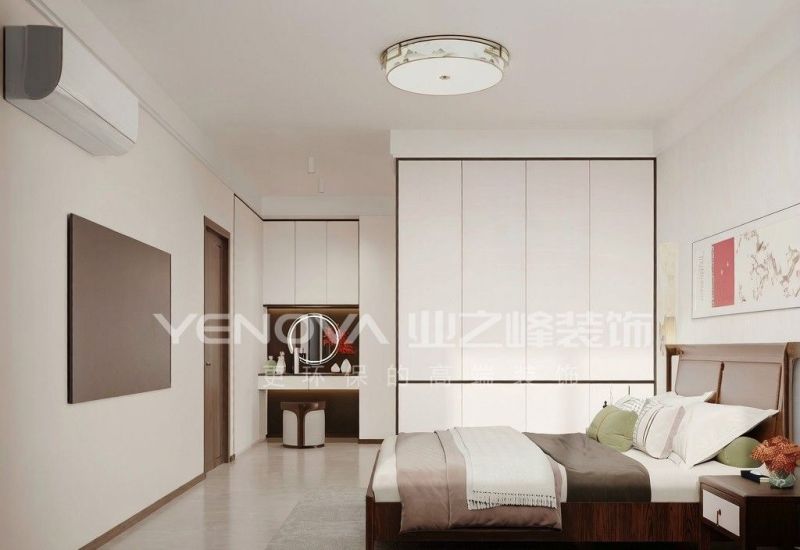 唐山南湖CBD126平方米新中式风格装修效果案例|业之峰装饰 - 家居知识