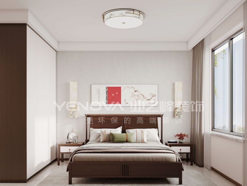 唐山南湖CBD126平方米新中式风格装修效果案例|业之峰装饰 - 家居知识