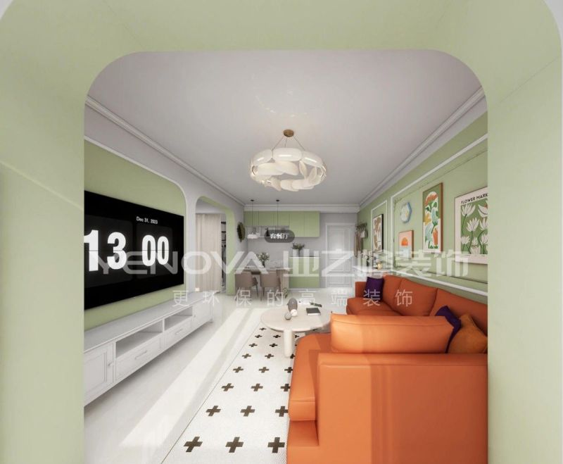 唐山鹭港小区78平方米轻法奶油风格装修效果案例|业之峰装饰 - 家居知识