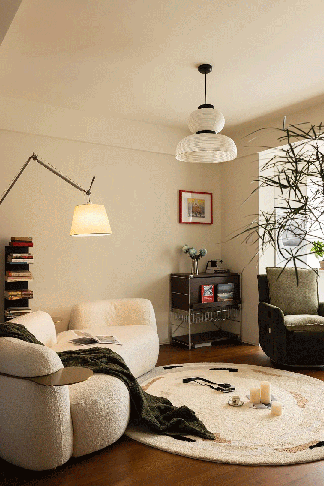 95㎡中古风混搭包豪斯，小户型也能优雅不将就