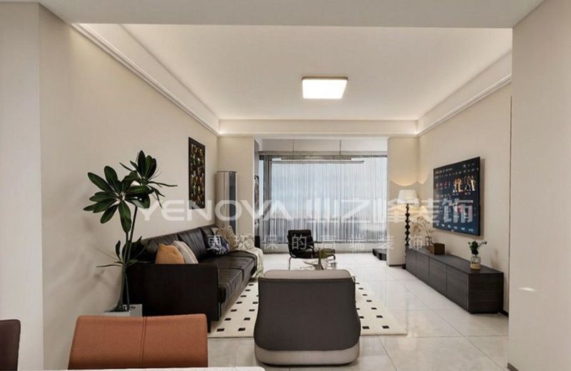 唐山锦绣阅山124平方米现代风格装修效果案例|业之峰装饰 - 家居知识