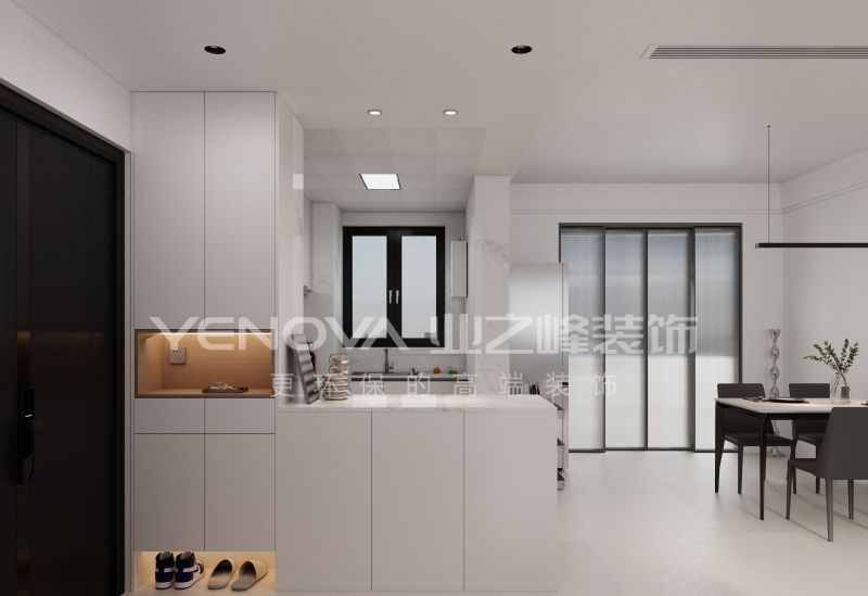 唐山唐城壹零壹130㎡现代风格装修案例，业之峰装饰打造简约品质生活