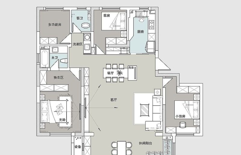 看了这对夫妻的136㎡美式轻奢风，让我对装修有了新的认知，很美 - 家居知识