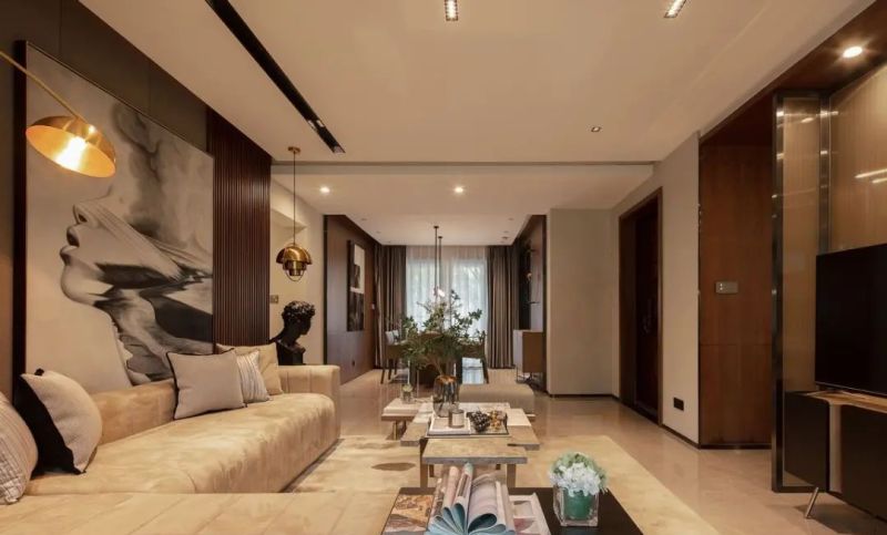 143㎡轻奢现代风，木饰面充斥的空间，稳重端庄有质感 - 家居知识