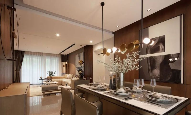 143㎡轻奢现代风，木饰面充斥的空间，稳重端庄有质感 - 家居知识