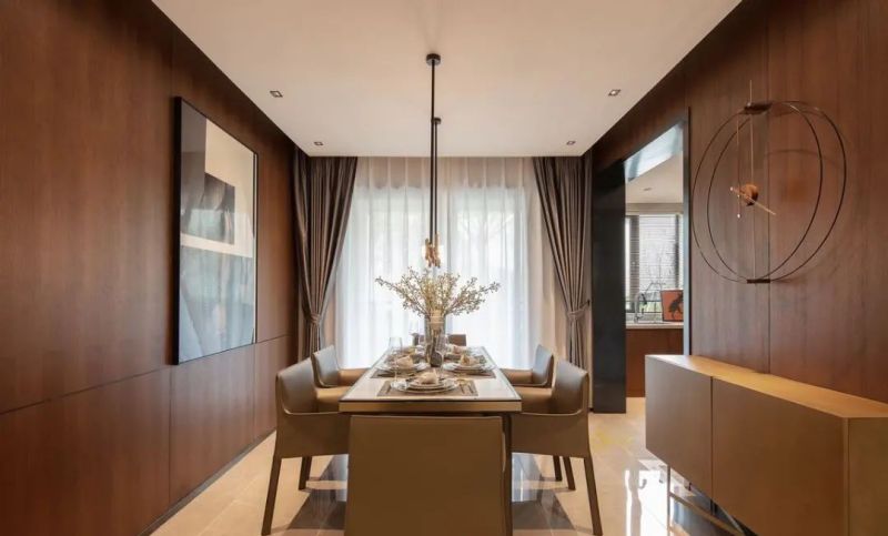 143㎡轻奢现代风，木饰面充斥的空间，稳重端庄有质感 - 家居知识