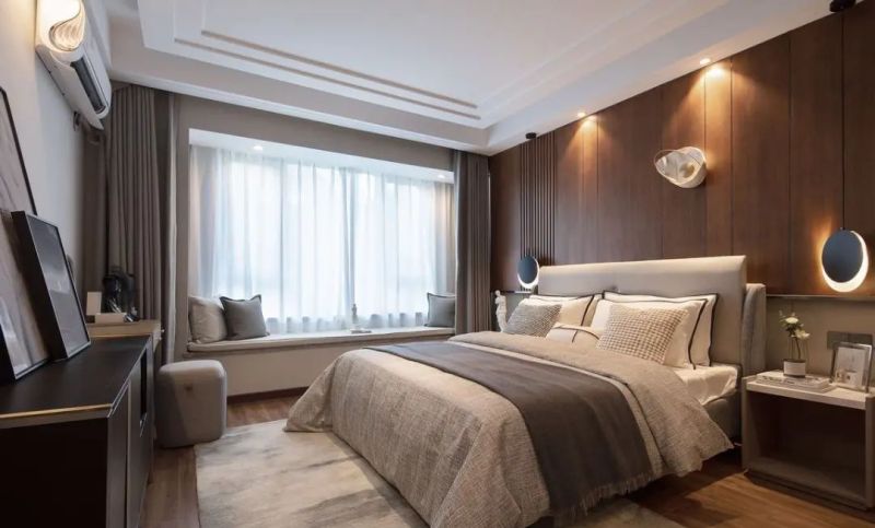 143㎡轻奢现代风，木饰面充斥的空间，稳重端庄有质感 - 家居知识