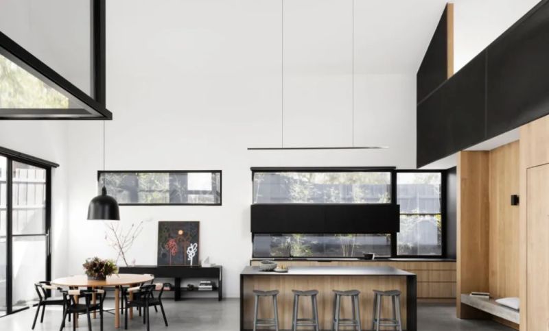 原木+高级黑，绝配 - 家居知识