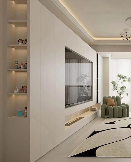 爆火的【落地+满墙】电视柜设计，抄作业！ - 家居知识