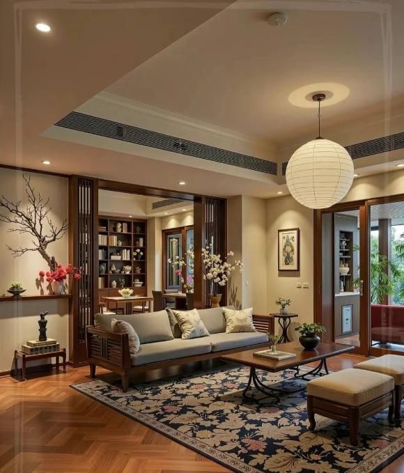 婆婆的审美封神！新中式的新家落地瞬间，惊艳全场！ - 家居知识