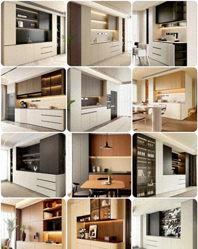 装完3套房总结，12款实用餐边柜设计，照着装不踩坑