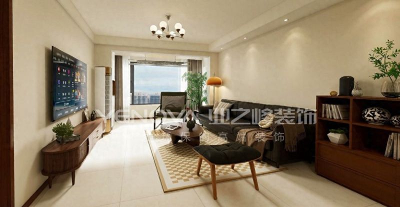 唐山润唐瑞府127㎡中古风装修实景丨业之峰打造复古美学住宅