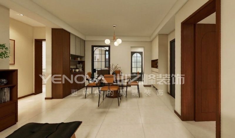 唐山润唐瑞府127平方米中古风格装修效果案例|业之峰装饰 - 家居知识