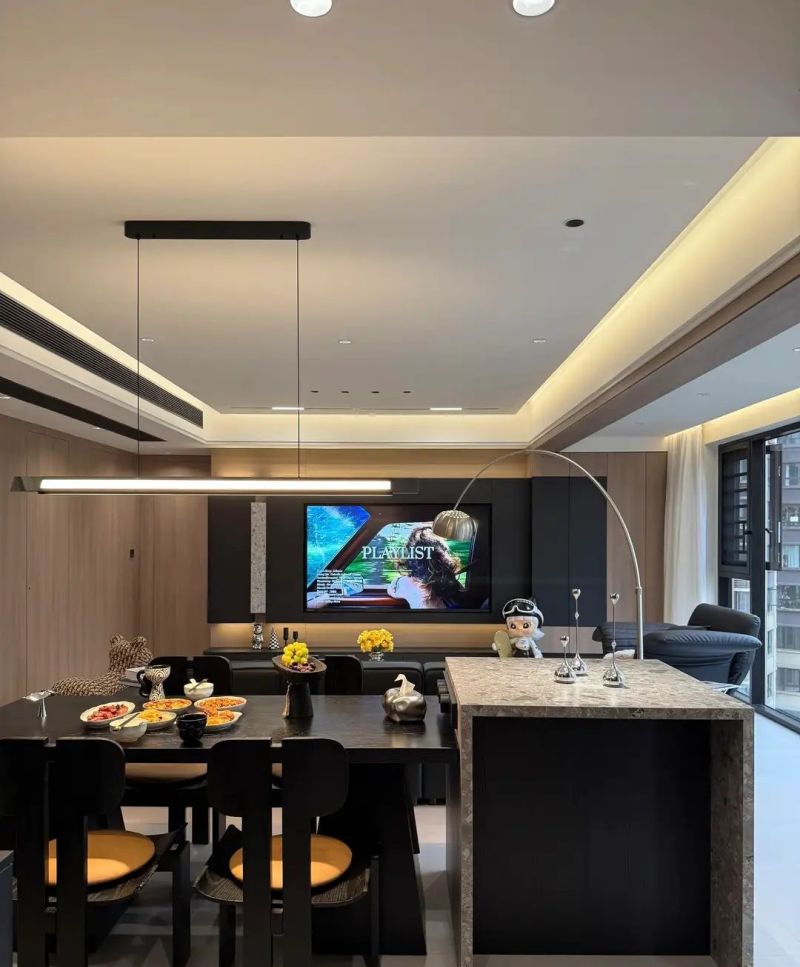 140㎡意式极简：砸阳台弃榻榻米，7米横厅住出松弛感 - 家居知识