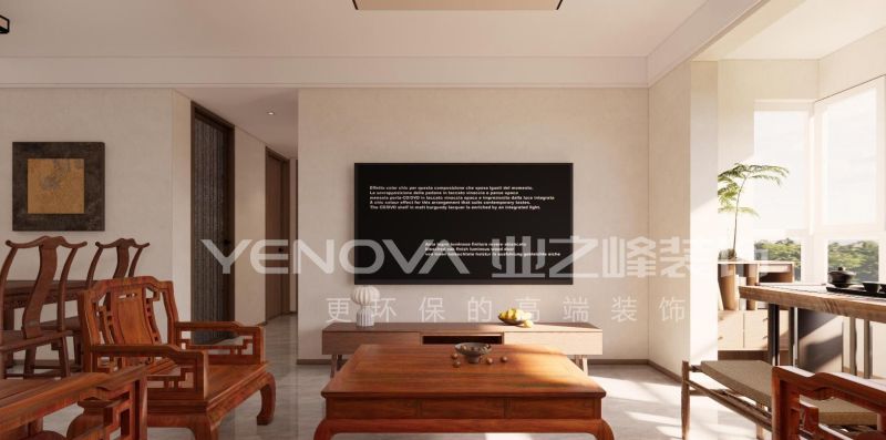 唐山禹洲凤凰府108平方米新中式风格装修效果案例|业之峰装饰 - 家居知识