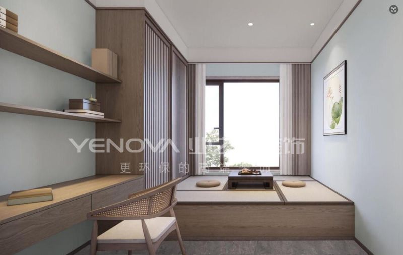 唐山禹洲凤凰府108平方米新中式风格装修效果案例|业之峰装饰 - 家居知识