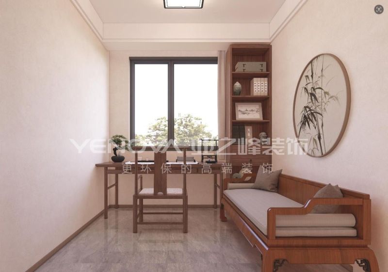 唐山禹洲凤凰府108平方米新中式风格装修效果案例|业之峰装饰 - 家居知识