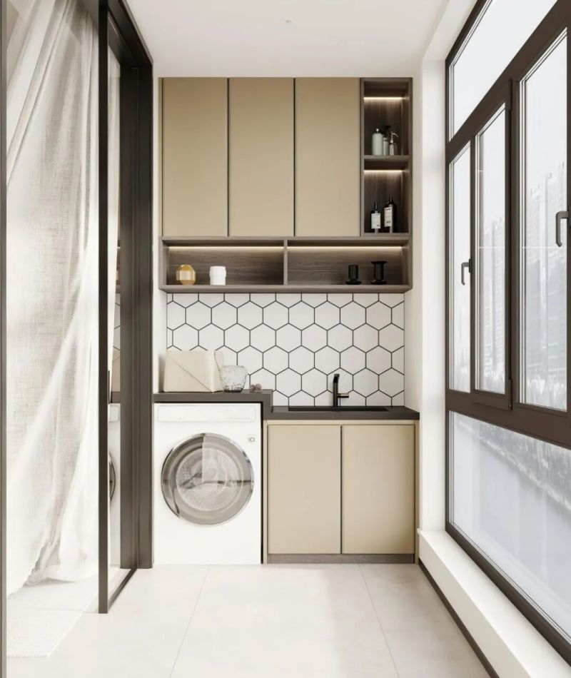 【蒂莱斯家居】30款阳台洗衣柜|家务区也能卷出花,想立马装同款! - 家居知识