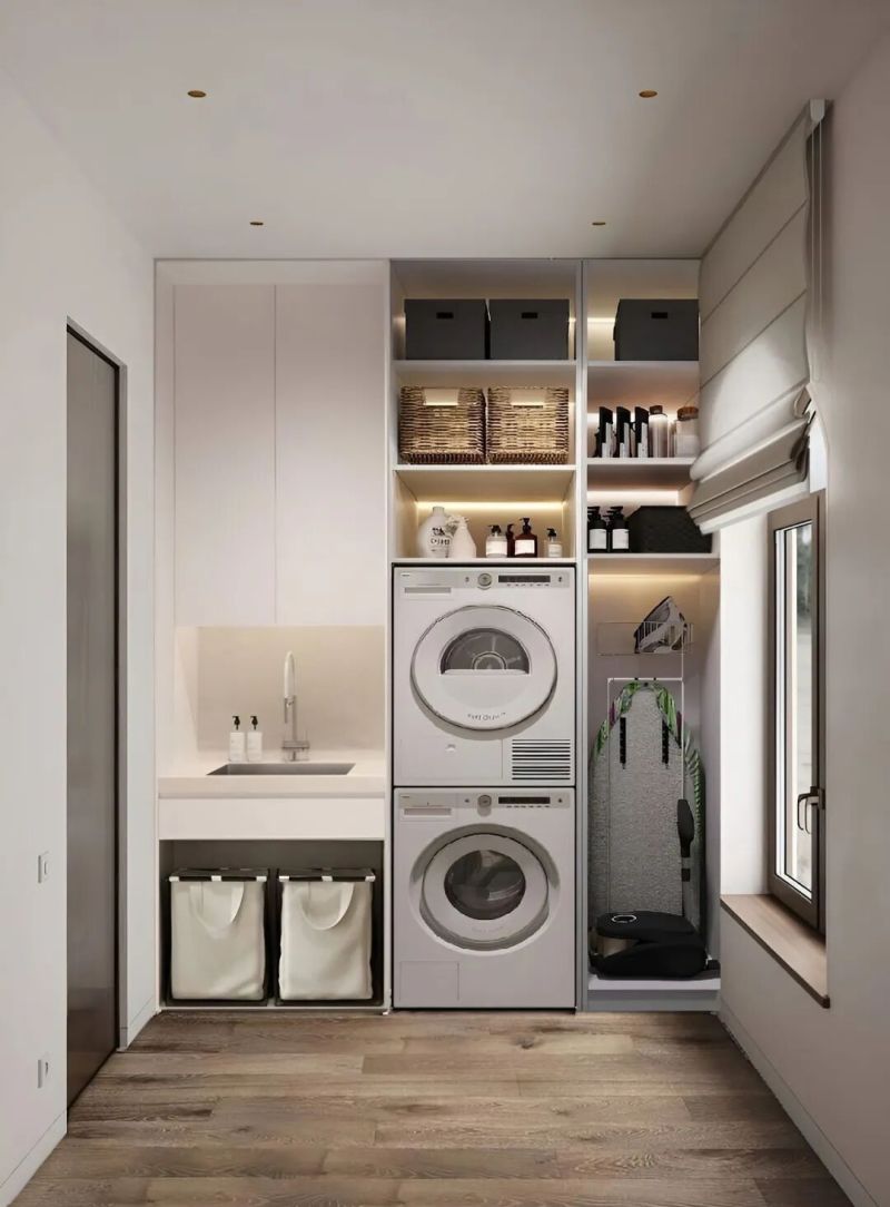 【蒂莱斯家居】30款阳台洗衣柜|家务区也能卷出花,想立马装同款! - 家居知识