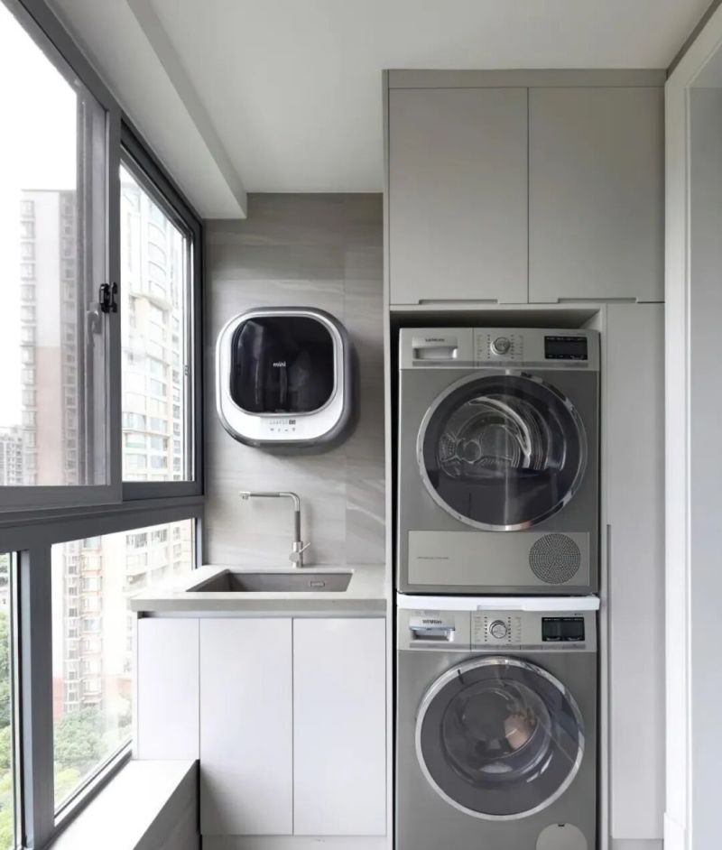 【蒂莱斯家居】30款阳台洗衣柜|家务区也能卷出花,想立马装同款! - 家居知识