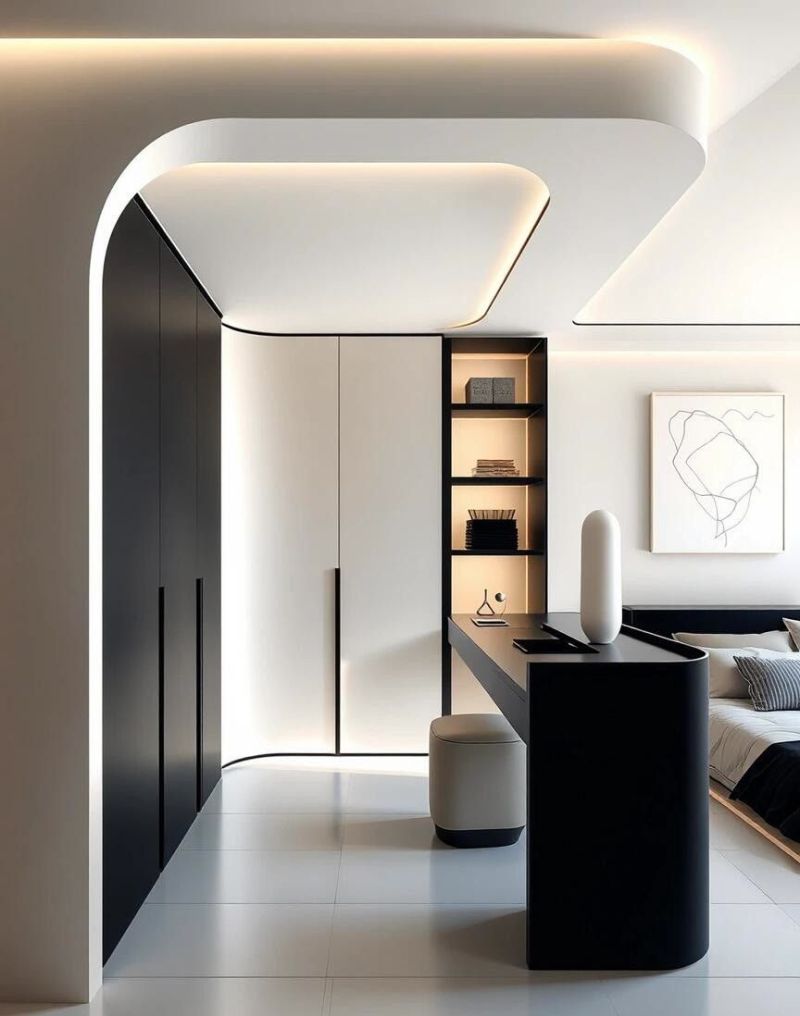 L型衣帽间设计 - 家居知识