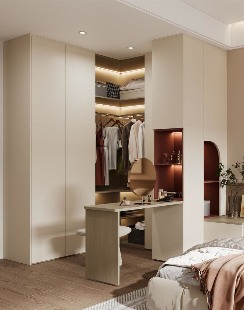 L型衣帽间设计 - 家居知识