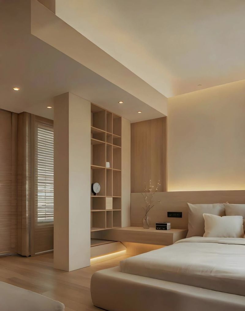 极简奶油风卧室，治愈到心坎里啦！ - 家居知识