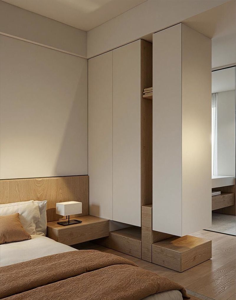 极简奶油风卧室，治愈到心坎里啦！ - 家居知识