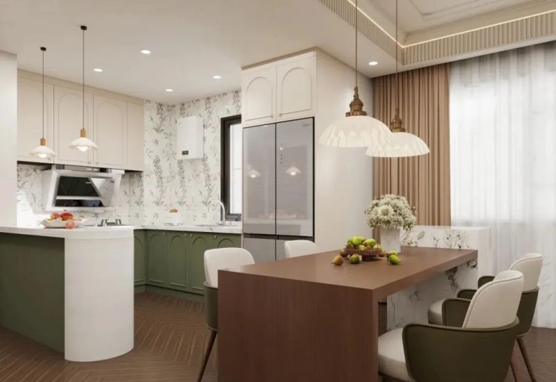 [蒂莱斯家居]173㎡美式奶油风|胡桃木+橄榄绿,复古氛围感直接拉满 - 家居知识