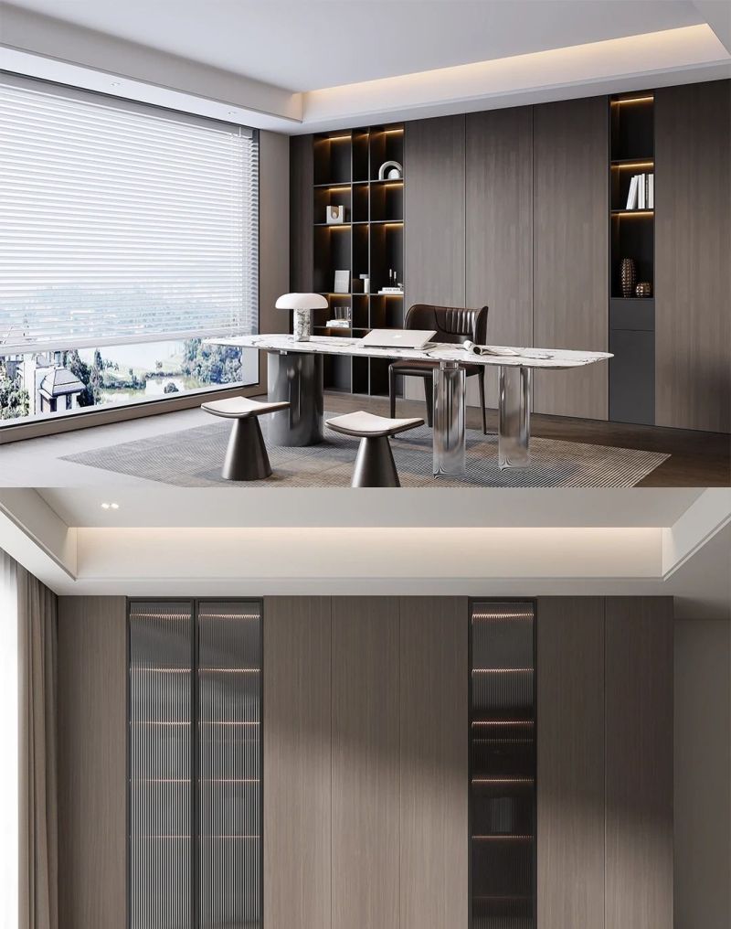 品冠全屋定制意式轻奢书房定制配色 - 家居知识